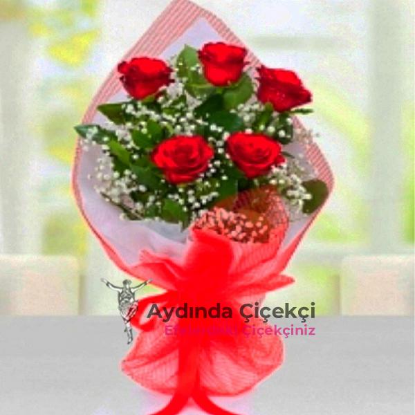  Aydın Çiçek Gönder 5 ADET GÜLLERDEN BUKET