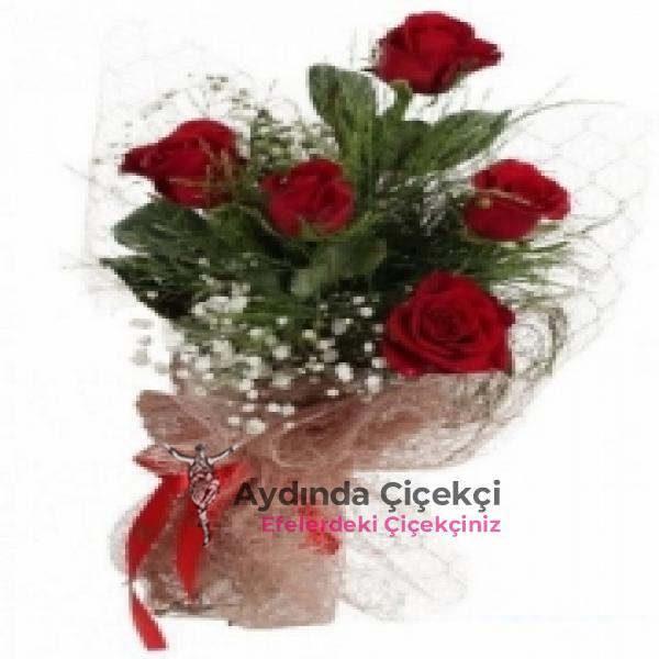  Aydın Çiçekçiler 5 GÜL BUKETİ